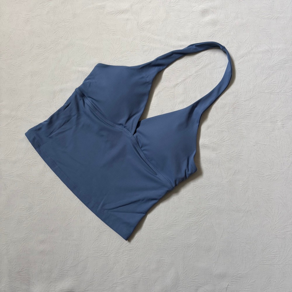 Logo V-neck Hanging Neck Vest  - Pilates Yoga Wear review and price