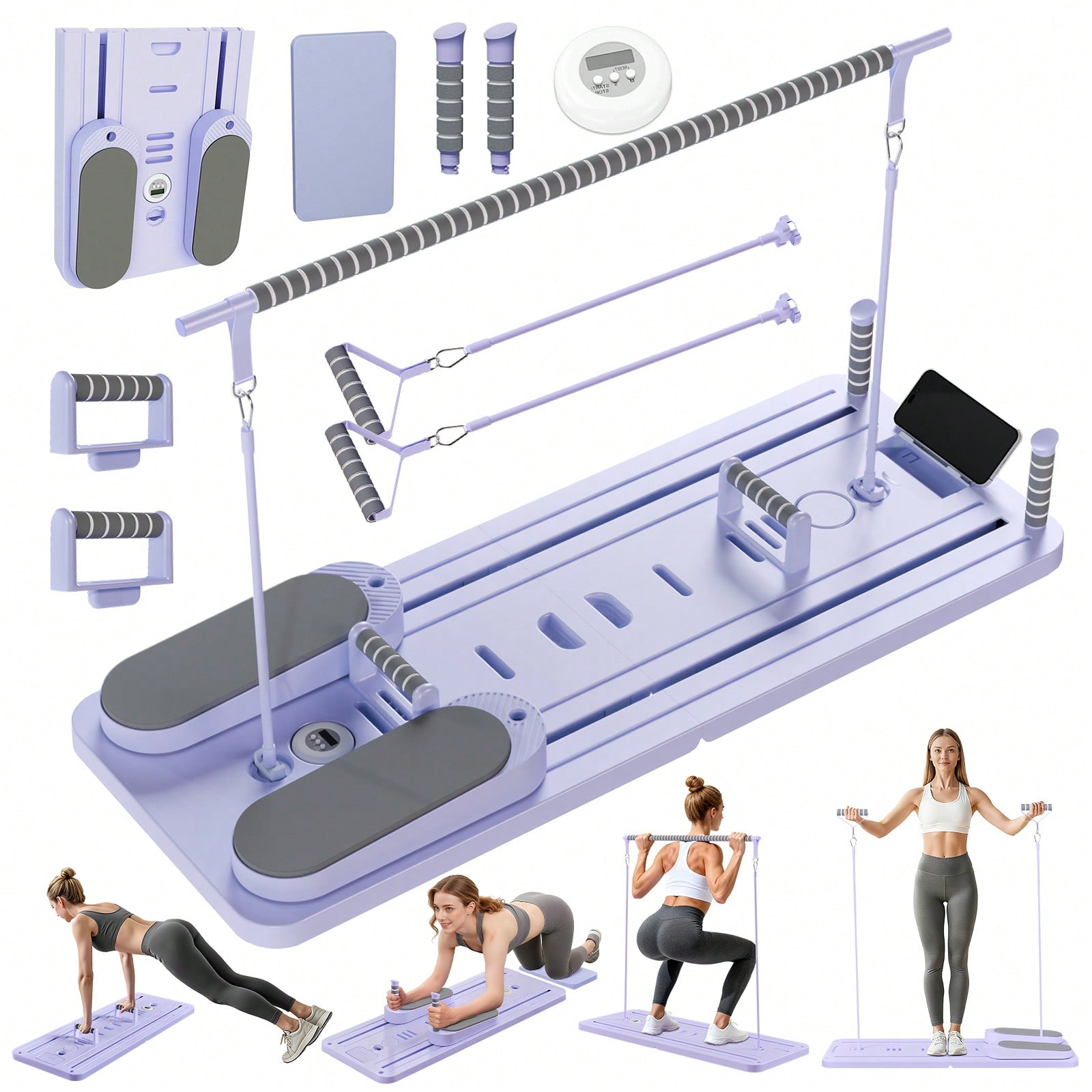 Pilates Reformer With Bar, Pil - Pilates & Yoga Elastic Band review and price
