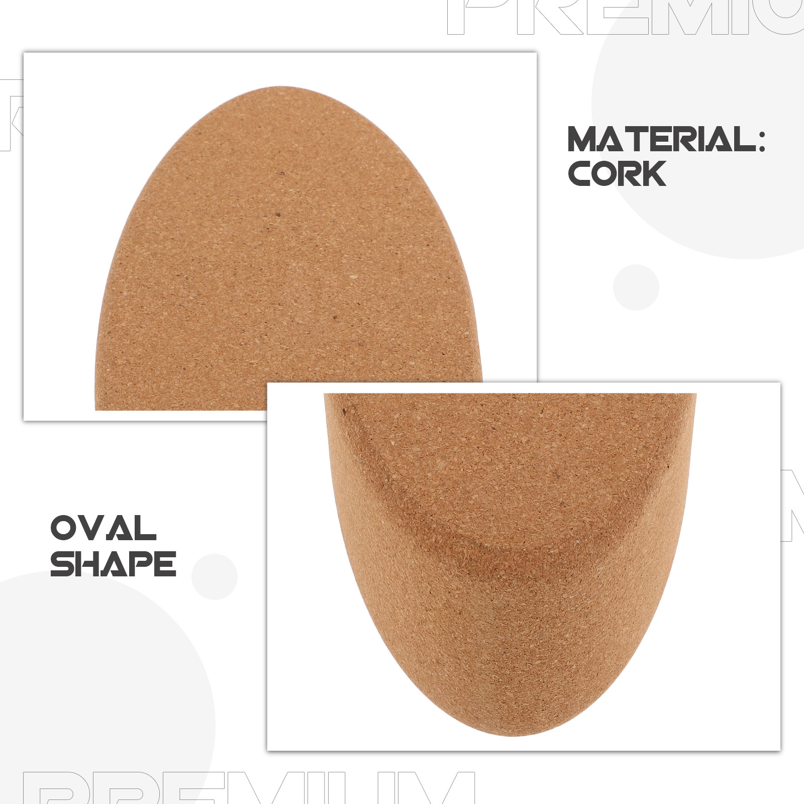 Oval Cork Yoga Block Premium D - Yoga Block Cork review and price
