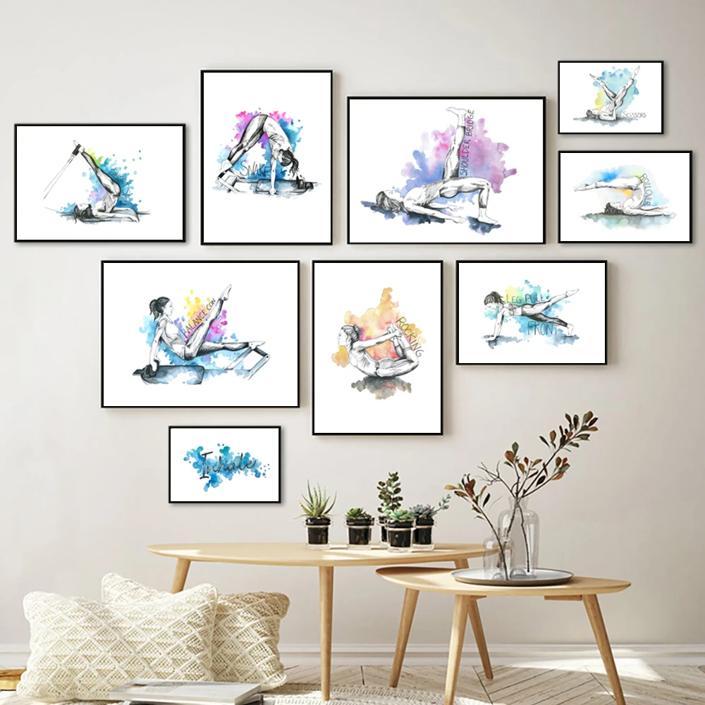 Pilates Yoga Workout Chart Art - Pilates Yoga Exercises review and price