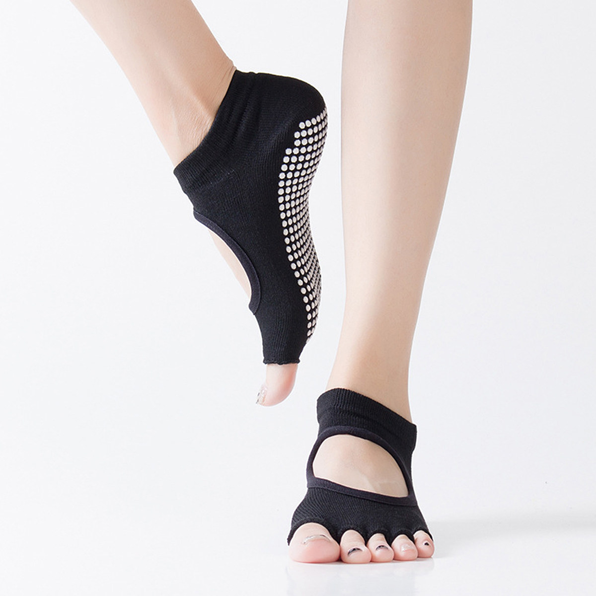 Women Five Toe Yoga Socks Non  - Pilates Yoga Exercises review and price