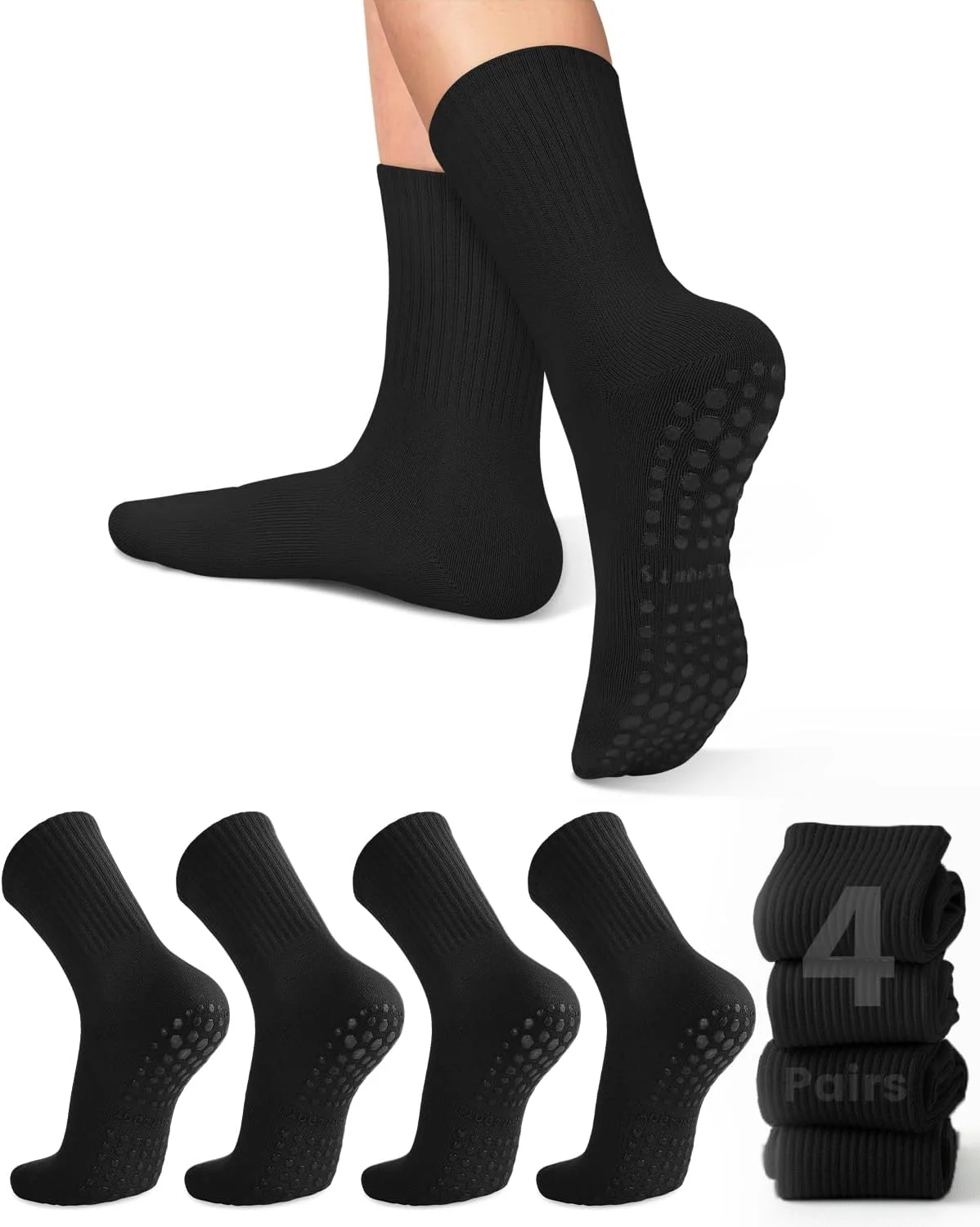 4 pairs of women's yoga socks, - Pilates & Yoga Elastic Band review and price