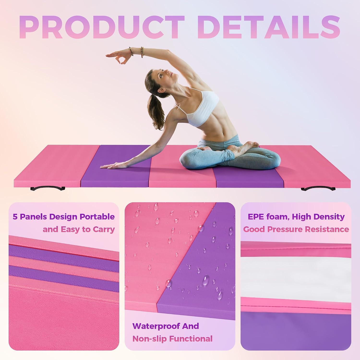 Foldable Yoga Mat Gymnastics M - Pilates Yoga Mat review and price
