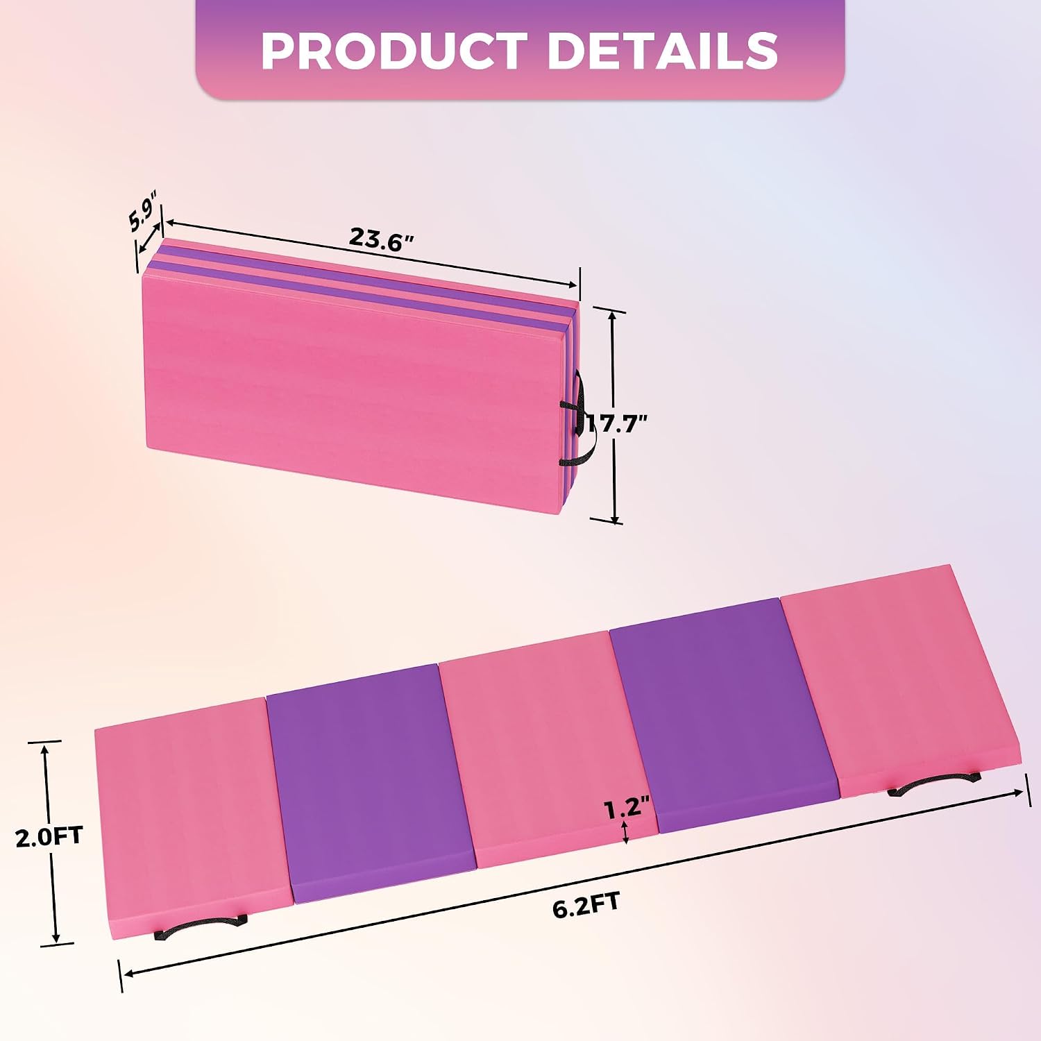 Foldable Yoga Mat Gymnastics M - Pilates Yoga Mat review and price