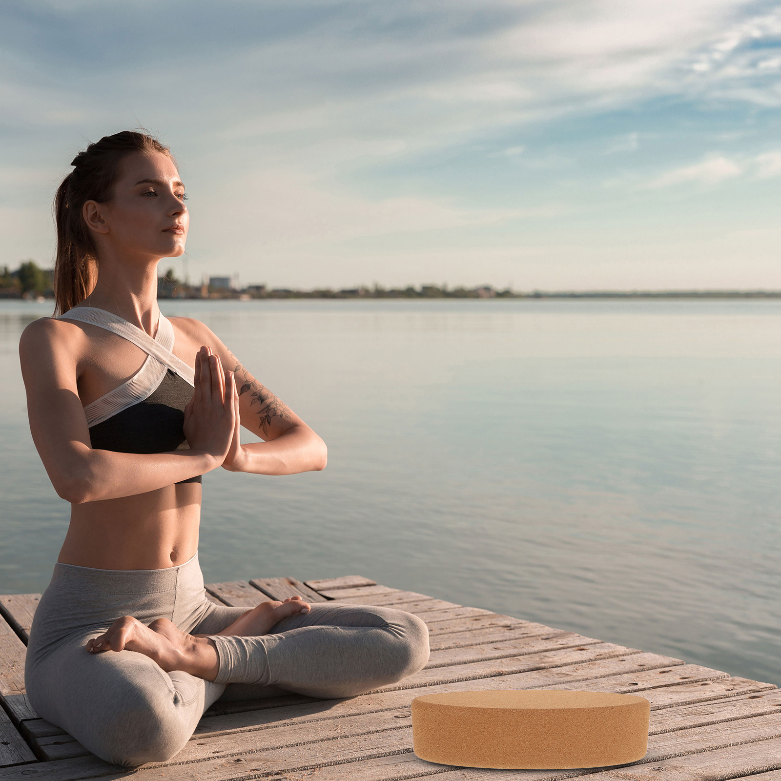Oval Cork Yoga Block Natural E - Yoga Block Cork review and price