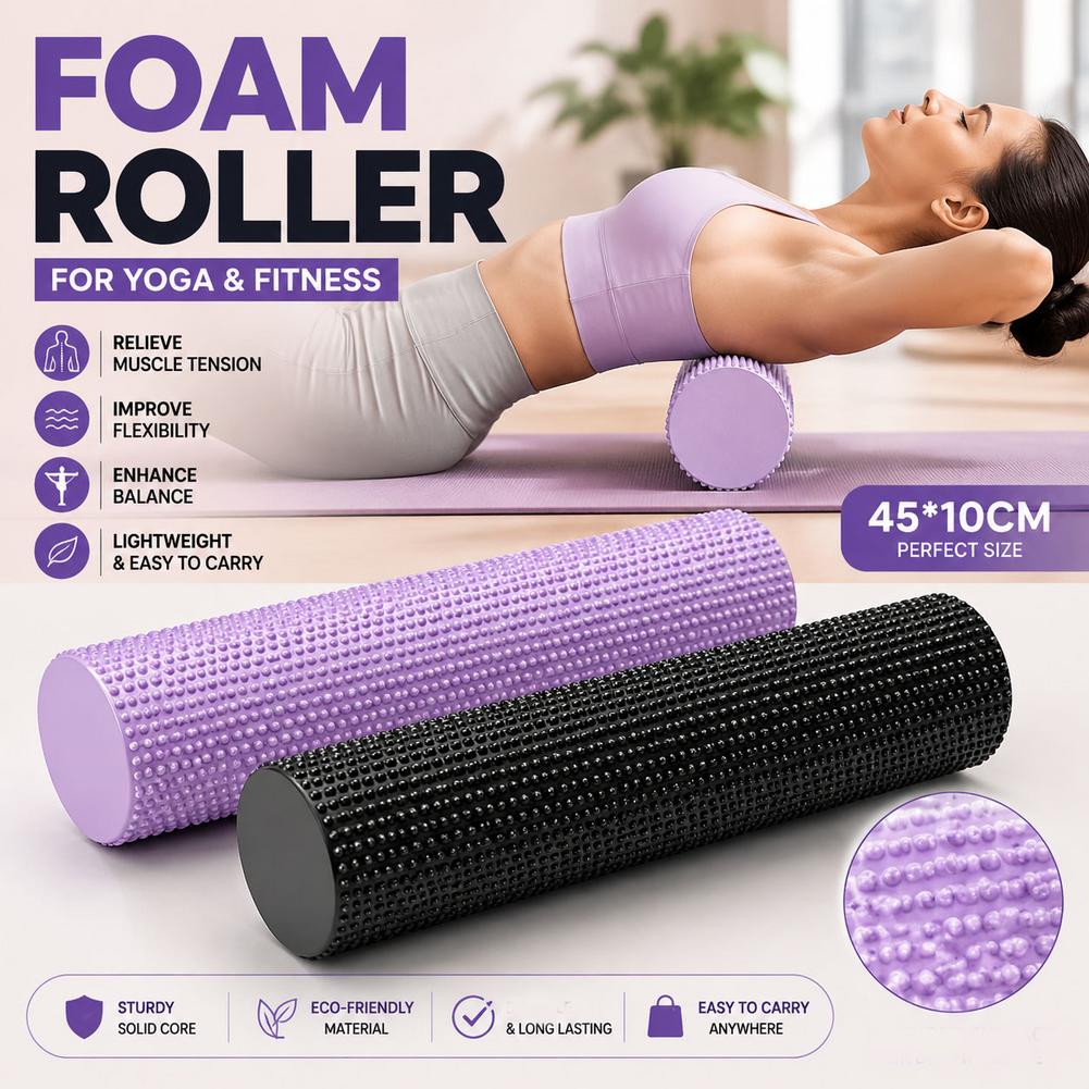 Yoga Foam Roller EVA High Dens - Pilates Yoga Exercises review and price