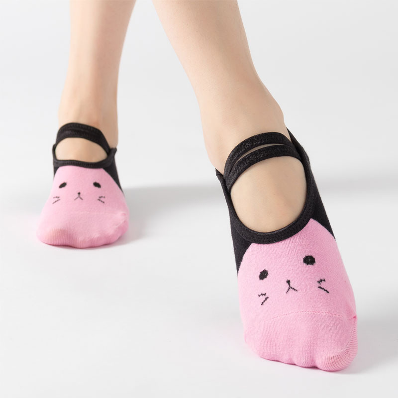 Cute Cat Cartoon Yoga Socks Wo - Pilates Yoga Hose review and price