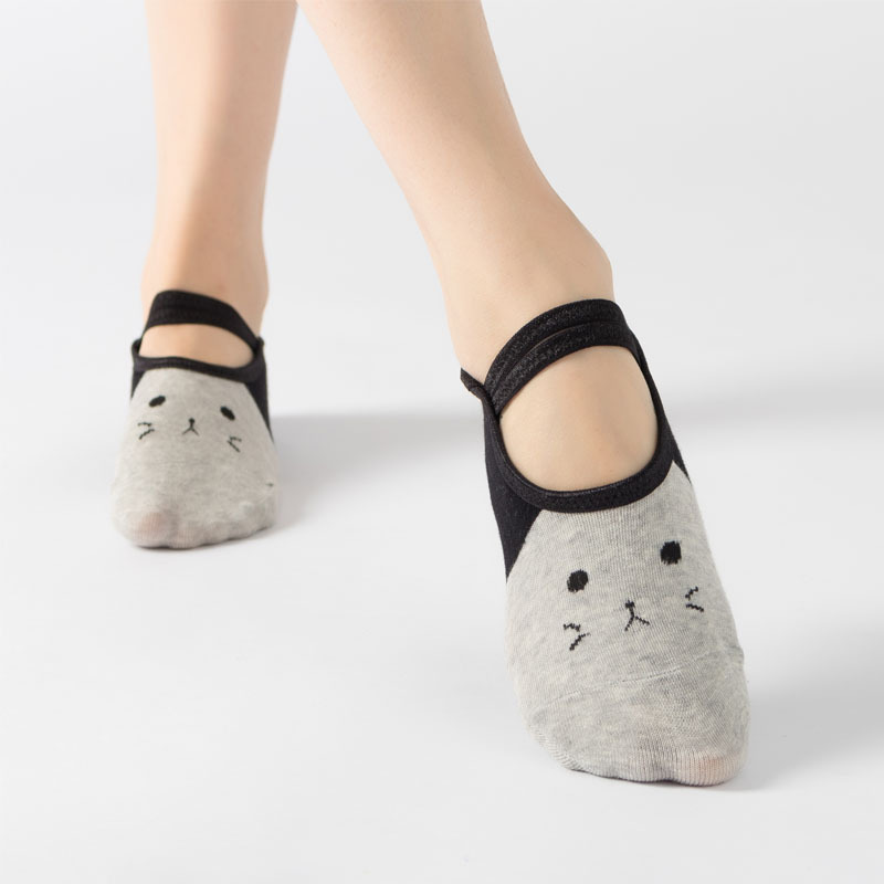 Cute Cat Cartoon Yoga Socks Wo - Pilates Yoga Hose review and price