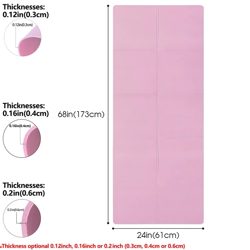4mm Thick Non-Slip Yoga Exerci - Pilates Yoga Mat review and price