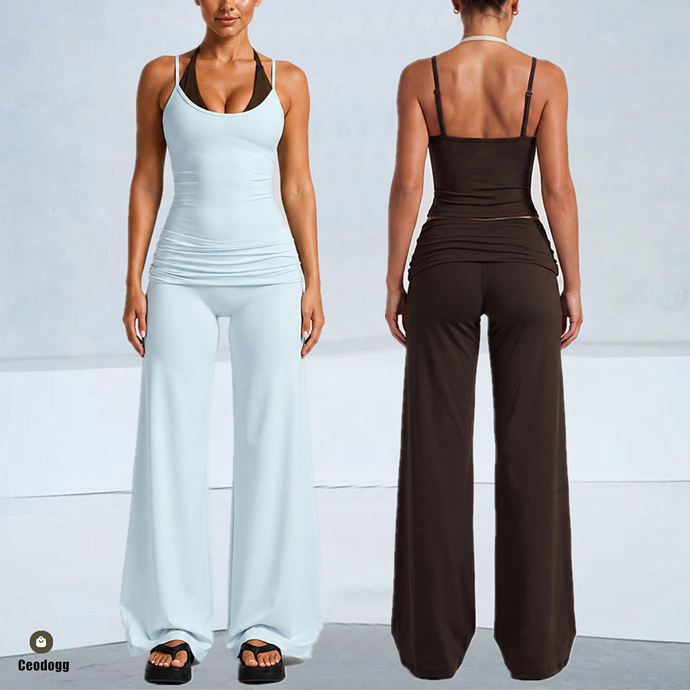 Pad Women Block Dot Halter Dou - Pilates Yoga Wear review and price