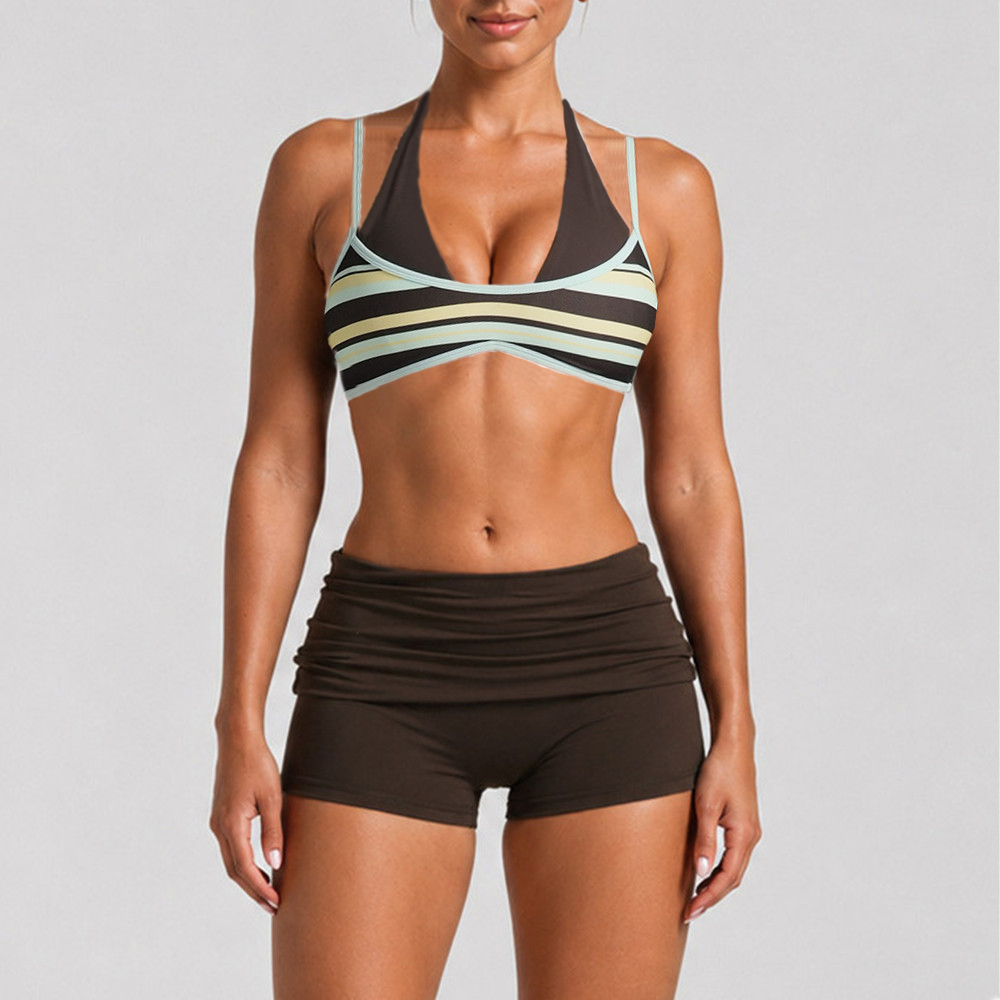Pad Women Block Dot Halter Dou - Pilates Yoga Wear review and price